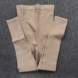 Compression Medical Lymphedema Black Textured High-Waist Leggings Size 2XL (XL)